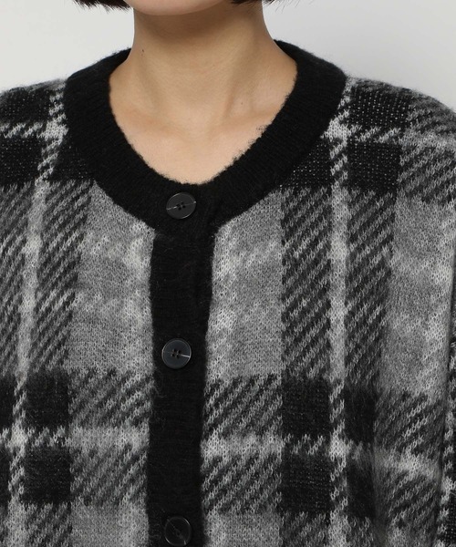 PAGEBOY（ページボーイ）の「シャギーチェックカーディガン（カーディガン/ボレロ・レディース・ブラック/イエロー系その他/ターコイズブルー系・FREE）」の18枚目の写真