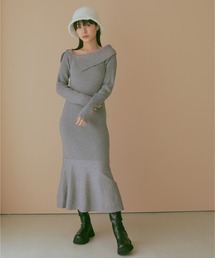 N WITH. | ロングマーメイドニットワンピース(ワンピース)