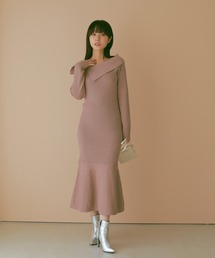 ロングマーメイドニットワンピース