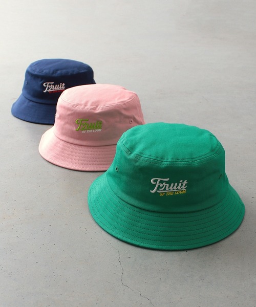 FRUIT OF THE LOOM（フルーツオブザルーム）の「EMBROIDERY Kids BUCKET HAT type（ハット・キッズ・ピンク/ネイビー/グリーン・FREE）」の11枚目の写真