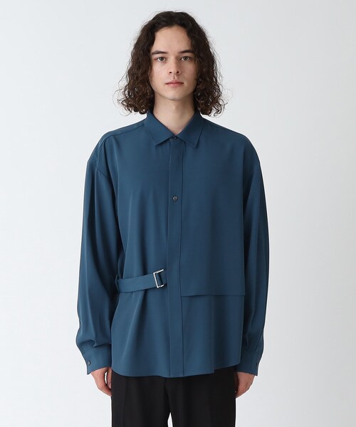 tk.TAKEO KIKUCHI(ティーケータケオキクチ)の「◆なめらかタイロッケンシャツ(シャツ/ブラウス・メンズ・ブルー/ブラック/ベージュ・01/02/03)」の4枚目の写真