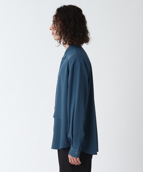 tk.TAKEO KIKUCHI(ティーケータケオキクチ)の「◆なめらかタイロッケンシャツ(シャツ/ブラウス・メンズ・ブルー/ブラック/ベージュ・01/02/03)」の8枚目の写真