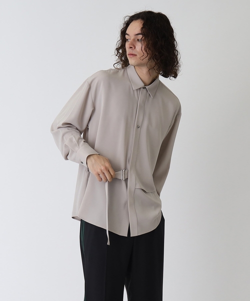 tk.TAKEO KIKUCHI(ティーケータケオキクチ)の「◆なめらかタイロッケンシャツ(シャツ/ブラウス・メンズ・ブルー/ブラック/ベージュ・01/02/03)」の5枚目の写真