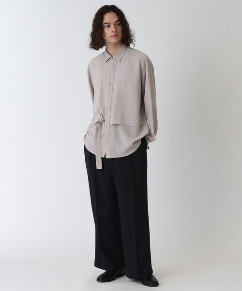 tk.TAKEO KIKUCHI(ティーケータケオキクチ)の「◆なめらかタイロッケンシャツ(シャツ/ブラウス・メンズ・ブルー/ブラック/ベージュ・01/02/03)」の9枚目の写真