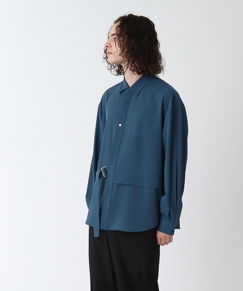 tk.TAKEO KIKUCHI(ティーケータケオキクチ)の「◆なめらかタイロッケンシャツ(シャツ/ブラウス・メンズ・ブルー/ブラック/ベージュ・01/02/03)」の20枚目の写真