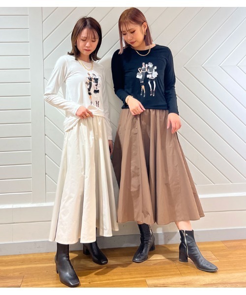 【セール】【DESERT ROSE/デザートローズ】WOMENプリント装飾カットソー(Tシャツ/カットソー)|Desert Rose(デザートローズ) 【セール】【DESERT ROSE/デザートローズ】WOMENプリント装飾カットソー(Tシャツ/カットソー)|Desert Rose(デザートローズ)