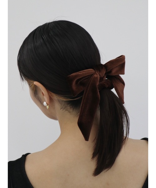 jumelle（ジュメロ）の「ベロアリボンシュシュ（シュシュ・レディース・ブラック/ブラウン・FREE）」の11枚目の写真