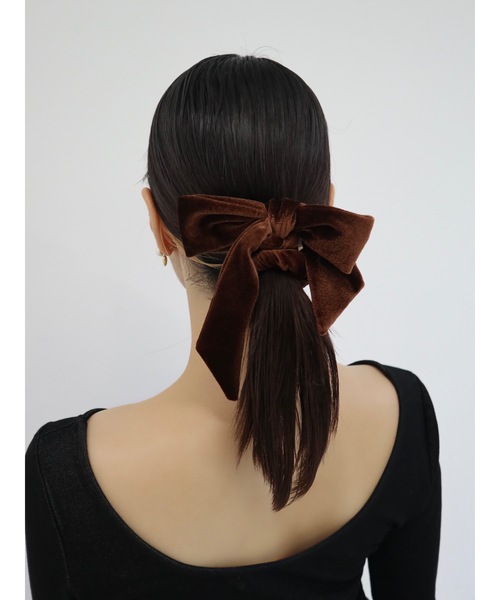 jumelle（ジュメロ）の「ベロアリボンシュシュ（シュシュ・レディース・ブラック/ブラウン・FREE）」の12枚目の写真