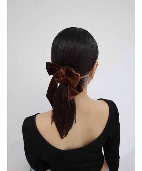 jumelle（ジュメロ）の「ベロアリボンシュシュ（シュシュ・レディース・ブラック/ブラウン・FREE）」の13枚目の写真