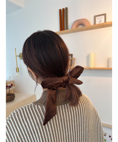 jumelle（ジュメロ）の「ベロアリボンシュシュ（シュシュ・レディース・ブラック/ブラウン・FREE）」の16枚目の写真