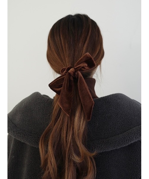 jumelle（ジュメロ）の「ベロアリボンシュシュ（シュシュ・レディース・ブラック/ブラウン・FREE）」の14枚目の写真