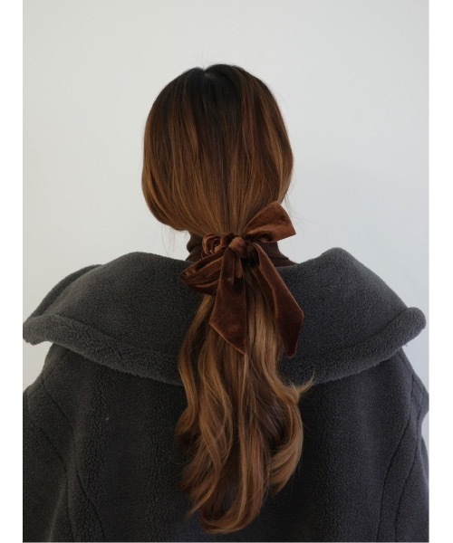 jumelle（ジュメロ）の「ベロアリボンシュシュ（シュシュ・レディース・ブラック/ブラウン・FREE）」の15枚目の写真