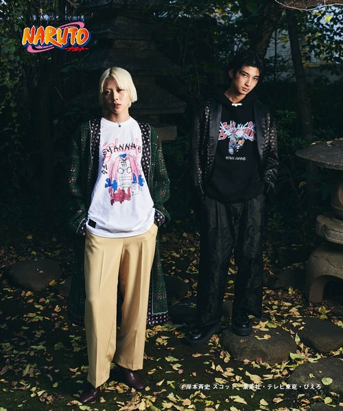 glamb(グラム)の「Sakura T / サクラT【NARUTOコラボレーション】(Tシャツ/カットソー・メンズ・ブラック/ホワイト・S/M/L/XL)」の8枚目の写真