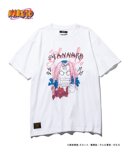 glamb(グラム)の「Sakura T / サクラT【NARUTOコラボレーション】(Tシャツ/カットソー・メンズ・ブラック/ホワイト・S/M/L/XL)」の3枚目の写真