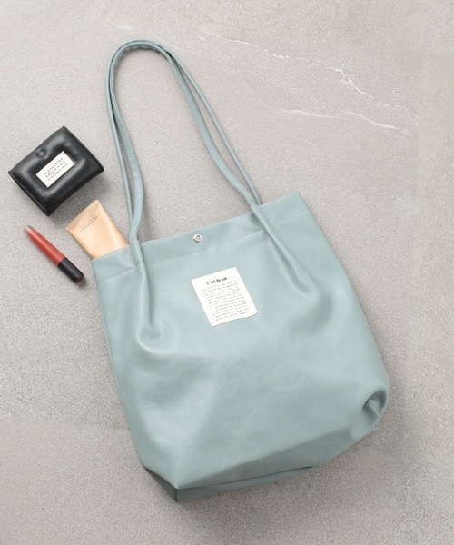 SETUP7（セットアップセブン）の「【SETUP7】A4収納ハンドルタックトートバッグ SNBD（トートバッグ・レディース・ベージュ/シルバー/ブルー/グレー/ブラック/ライトベージュ/マルチ/ベージュ系その他3/グレー系その他3/ブルー系その他2/ブラック系その他2/ピンク系その他3/その他2/ネイビー/グレー系その他4/ベージュ系2/ピンク/ブラック系その他3/グレー系その他2/ブラック系その他4/ベージュ系その他4/ベージュ系その他2/グレイッシュベージュ・FREE）」の17枚目の写真