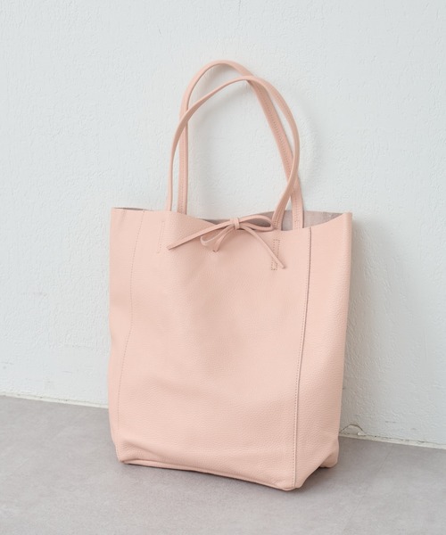 BEARDSLEY(ビアズリー)の「Hoaw./レザーTOTE(トートバッグ・レディース・ピンク/ブルー/グリーン/ベージュ・FREE)」の4枚目の写真