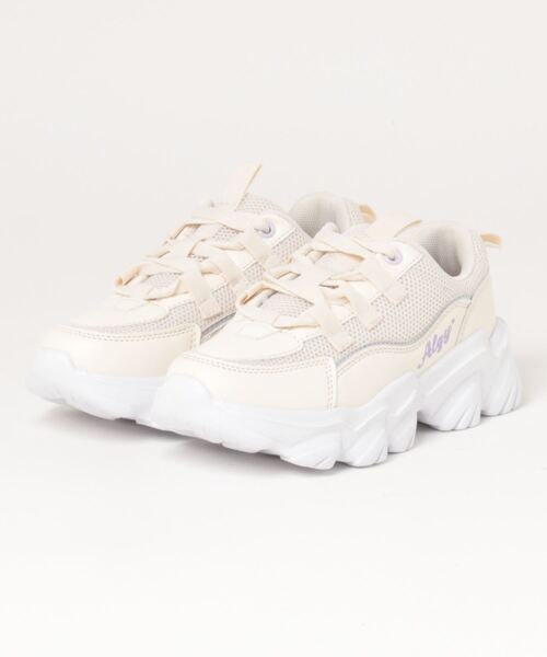 algy（アルジー）の「（ALGY） ゴツめボリュームソール軽量スニーカー（スニーカー・キッズ・ブラック/ホワイト/ブルー・21.0cm/23.0cm/22.0cm/20.0cm/24.0cm）」の6枚目の写真