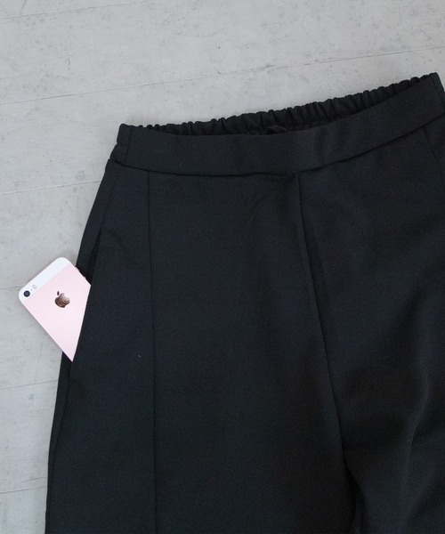 PICHI(ピイチ)の「美ラインジョーゼットパンツ(スラックス・レディース・ブラック/グリーン/パープル・FREE)」の18枚目の写真