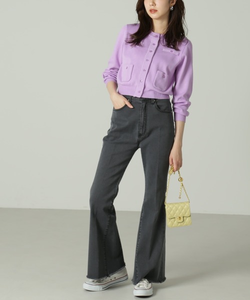 FREE'S MART（フリーズマート）の「三角パネルフレアデニム（その他パンツ・レディース・ブルー系その他2/ブラック系その他・SMALL/MEDIUM）」の8枚目の写真