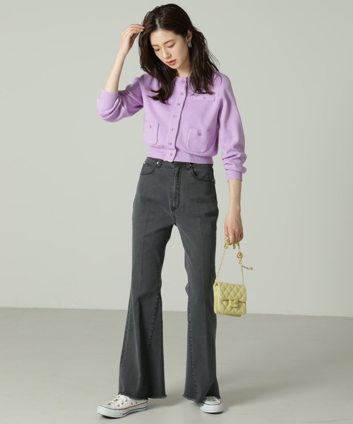 FREE'S MART（フリーズマート）の「三角パネルフレアデニム（その他パンツ・レディース・ブルー系その他2/ブラック系その他・SMALL/MEDIUM）」の3枚目の写真