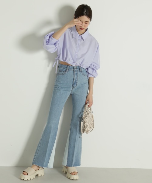 FREE'S MART（フリーズマート）の「三角パネルフレアデニム（その他パンツ・レディース・ブルー系その他2/ブラック系その他・SMALL/MEDIUM）」の21枚目の写真