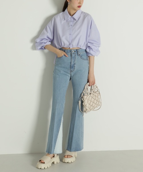 FREE'S MART（フリーズマート）の「三角パネルフレアデニム（その他パンツ・レディース・ブルー系その他2/ブラック系その他・SMALL/MEDIUM）」の16枚目の写真