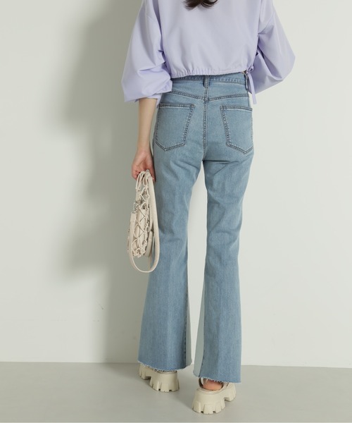 FREE'S MART（フリーズマート）の「三角パネルフレアデニム（その他パンツ・レディース・ブルー系その他2/ブラック系その他・SMALL/MEDIUM）」の4枚目の写真