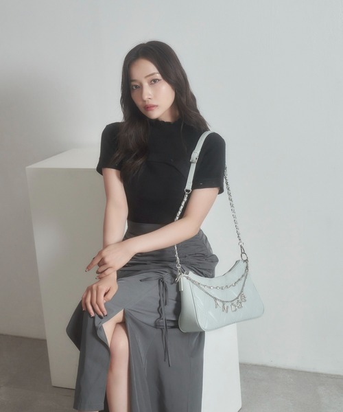 ANDGEEBEE(アンジービー)の「ボタンニットトップス(ニット/セーター・レディース・グレー/ブラック・MEDIUM)」の18枚目の写真