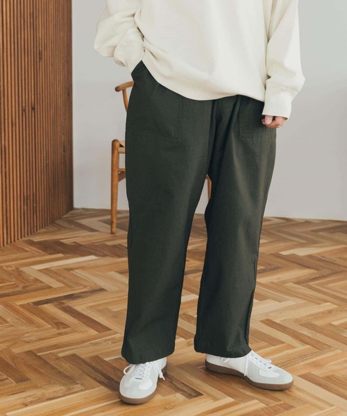 FORK&SPOON（フォークアンドスプーン）の「FORK&SPOON　1タック ベイカーパンツ（その他パンツ・メンズ・オリーブ/ブルー系その他・4/5）」の12枚目の写真