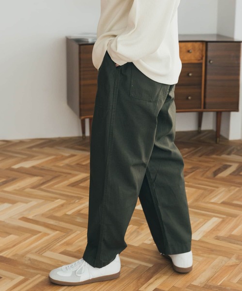 FORK&SPOON（フォークアンドスプーン）の「FORK&SPOON　1タック ベイカーパンツ（その他パンツ・メンズ・オリーブ/ブルー系その他・4/5）」の8枚目の写真