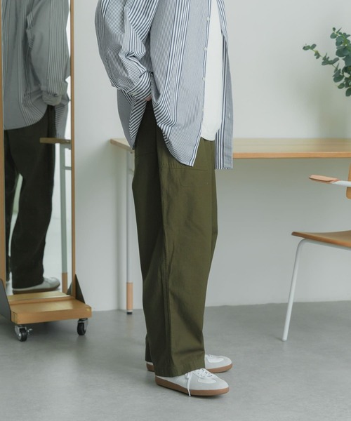 FORK&SPOON（フォークアンドスプーン）の「FORK&SPOON　1タック ベイカーパンツ（その他パンツ・メンズ・オリーブ/ブルー系その他・4/5）」の13枚目の写真