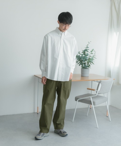 FORK&SPOON（フォークアンドスプーン）の「FORK&SPOON　1タック ベイカーパンツ（その他パンツ・メンズ・オリーブ/ブルー系その他・4/5）」の14枚目の写真