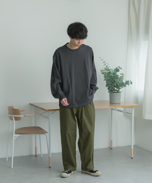 FORK&SPOON（フォークアンドスプーン）の「FORK&SPOON　1タック ベイカーパンツ（その他パンツ・メンズ・オリーブ/ブルー系その他・4/5）」の6枚目の写真