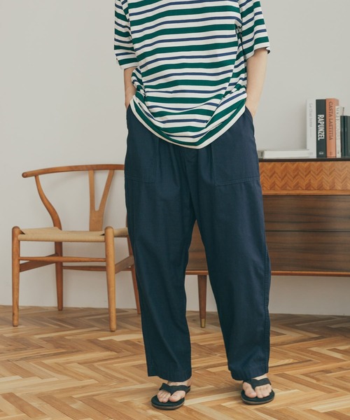 FORK&SPOON（フォークアンドスプーン）の「FORK&SPOON　1タック ベイカーパンツ（その他パンツ・メンズ・オリーブ/ブルー系その他・4/5）」の10枚目の写真