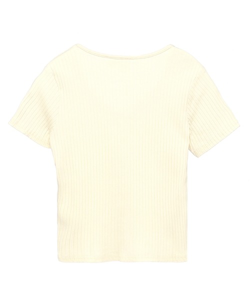 ROXY（ロキシー）の「ROXY RIB SHORTSLEEVE/ロキシー半袖ショート丈リブTシャツ（Tシャツ/カットソー・レディース・グリーン/ブラック/ナチュラル・SMALL/MEDIUM/LARGE）」の19枚目の写真