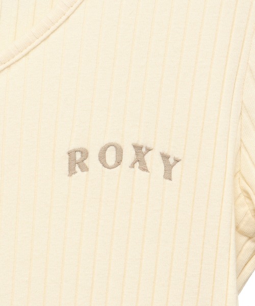 ROXY（ロキシー）の「ROXY RIB SHORTSLEEVE/ロキシー半袖ショート丈リブTシャツ（Tシャツ/カットソー・レディース・グリーン/ブラック/ナチュラル・SMALL/MEDIUM/LARGE）」の15枚目の写真