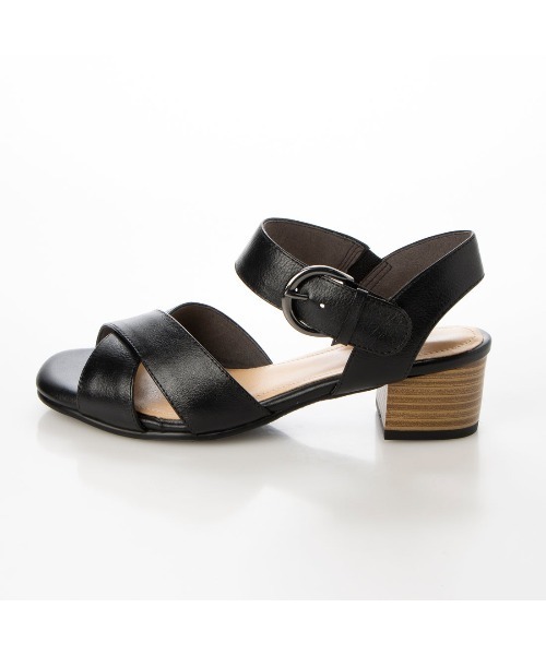 ing（イング）の「26SS新色追加【WEB限定】【3E】ストラップクロスサンダル（サンダル・レディース・アイボリー/ブラック/カーキ/シルバー/ブラウン/オレンジ/アンティークシルバー/キナリ・22.5cm/23cm/24cm/23.5cm/24.5cm）」の9枚目の写真