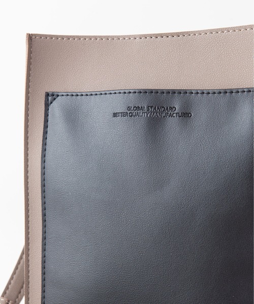 Blue Standard (ブルースタンダード)の「【BLUE STANDARD/ブルースタンダード】フロントポケットスクエアショルダーバッグ ミニショルダーバッグ(ショルダーバッグ・メンズ・グレー/ライトブラウン/ブラック・FREE)」の13枚目の写真