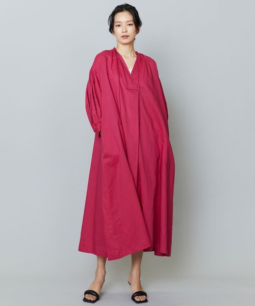 1er Arrondissement ラミーコットンギャザーワンピース 1er Arrondissement（プルミエアロンディスモン）の「ラミー