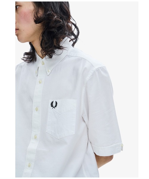 FRED PERRY（フレッドペリー）の「Oxford Shirt（シャツ/ブラウス・メンズ・ホワイト/ライトグレー/ネイビー/ブルー/グレー/オフホワイト/グリーン・S/M/L）」の12枚目の写真