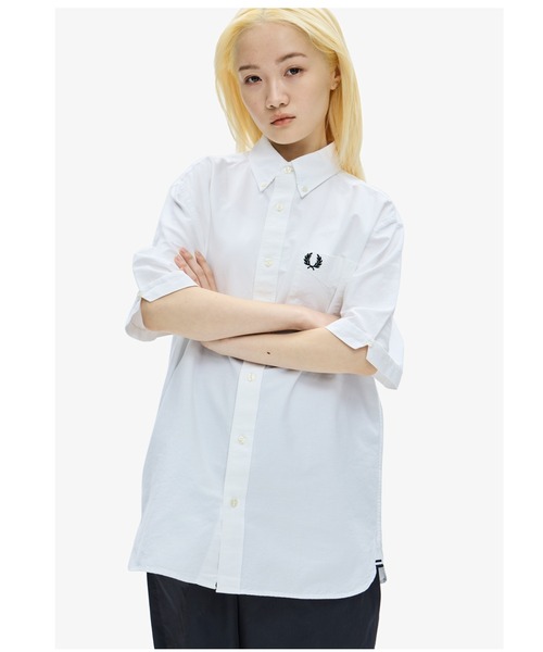 FRED PERRY（フレッドペリー）の「Oxford Shirt（シャツ/ブラウス・メンズ・ホワイト/ライトグレー/ネイビー/ブルー/グレー/オフホワイト/グリーン・S/M/L）」の14枚目の写真
