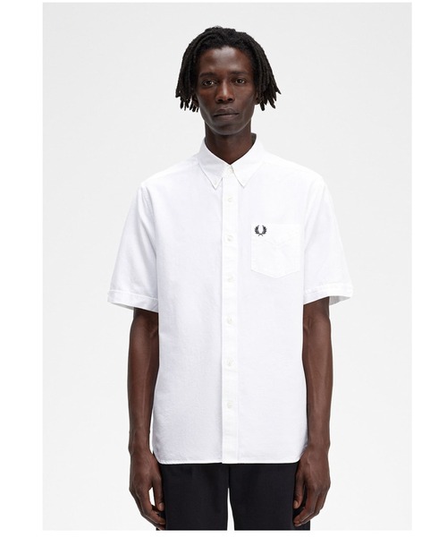 FRED PERRY（フレッドペリー）の「Oxford Shirt（シャツ/ブラウス・メンズ・ホワイト/ライトグレー/ネイビー/ブルー/グレー/オフホワイト/グリーン・S/M/L）」の16枚目の写真