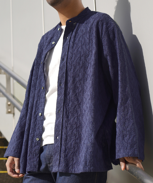 JOINT WORKS(ジョイントワークス)の「EMBROIDERY RG シャツ(シャツ/ブラウス・メンズ・アイボリー/ネイビー・MEDIUM/LARGE)」の3枚目の写真