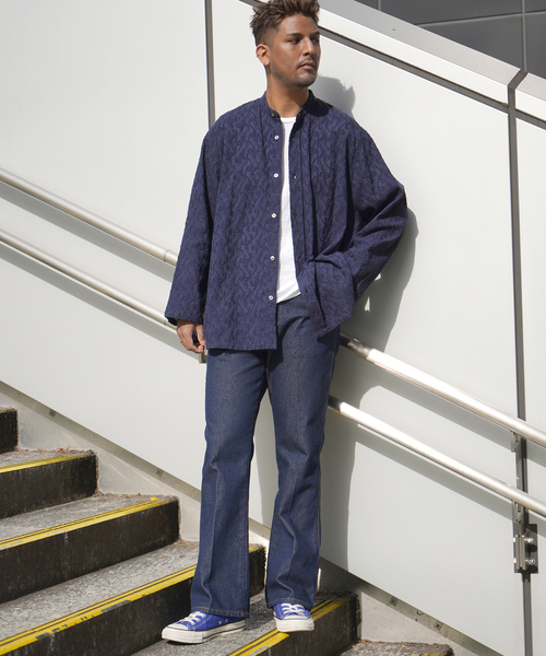 JOINT WORKS(ジョイントワークス)の「EMBROIDERY RG シャツ(シャツ/ブラウス・メンズ・アイボリー/ネイビー・MEDIUM/LARGE)」の8枚目の写真