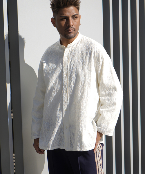 JOINT WORKS(ジョイントワークス)の「EMBROIDERY RG シャツ(シャツ/ブラウス・メンズ・アイボリー/ネイビー・MEDIUM/LARGE)」の16枚目の写真