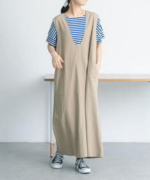 FORK&SPOON Uネックワンピース