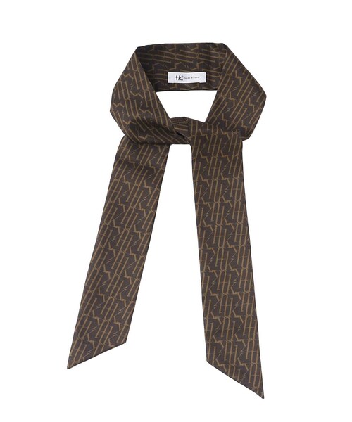 tk.TAKEO KIKUCHI（ティーケータケオキクチ）の「◆モノグラムスカーフタイ（バンダナ/スカーフ・メンズ・ブラウン系その他6/ブラック系3・00）」の7枚目の写真