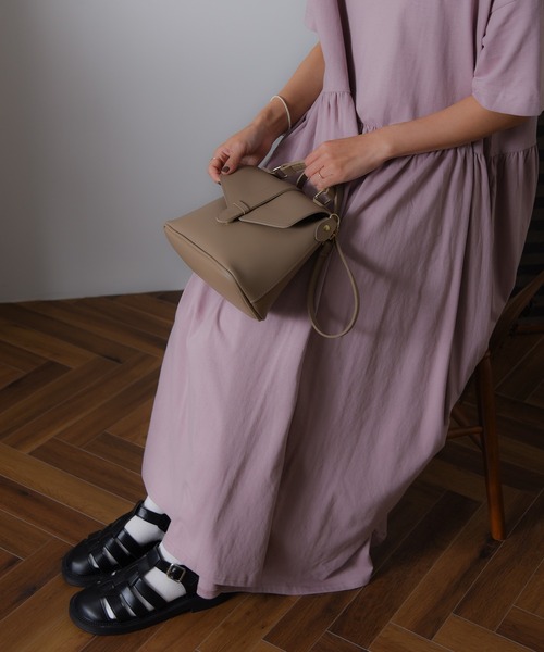 folka（フォルカ）の「3-RM   ワンハンドル ショルダー付ハンドバッグ（ショルダーバッグ・レディース・グレー/ブラック/ベージュ/ブラウン・ONE SIZE）」の17枚目の写真