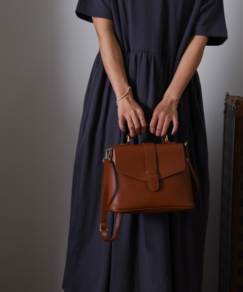 folka（フォルカ）の「3-RM   ワンハンドル ショルダー付ハンドバッグ（ショルダーバッグ・レディース・グレー/ブラック/ベージュ/ブラウン・ONE SIZE）」の15枚目の写真