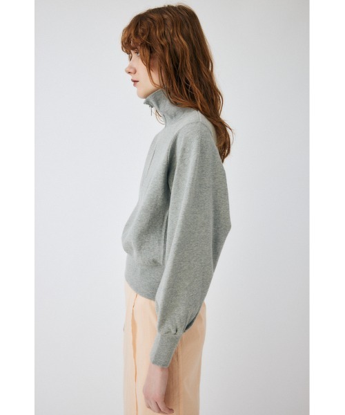 moussy - moussy マウジー HALF ZIP SWEAT シャツ ハーフジップ MOUSSY | BILLYBURG PATCHED プルオーバー (スウェット